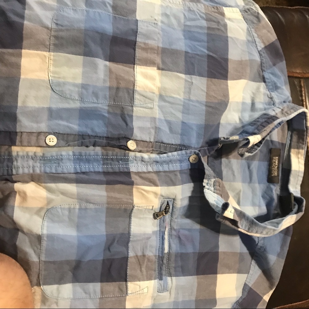 Kenneth Cole blue button up